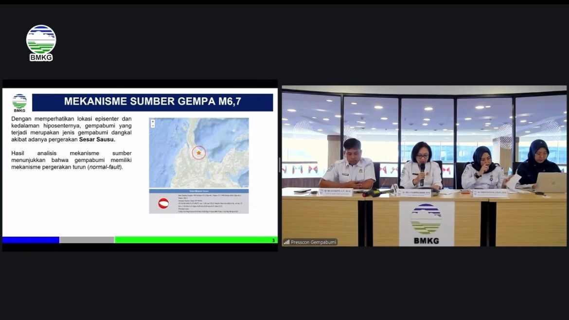 BMKG Sebut Gempa Magnitudo 6,7 di Palu-Sigi Berasal dari Aktivitas Sesar Sausu
