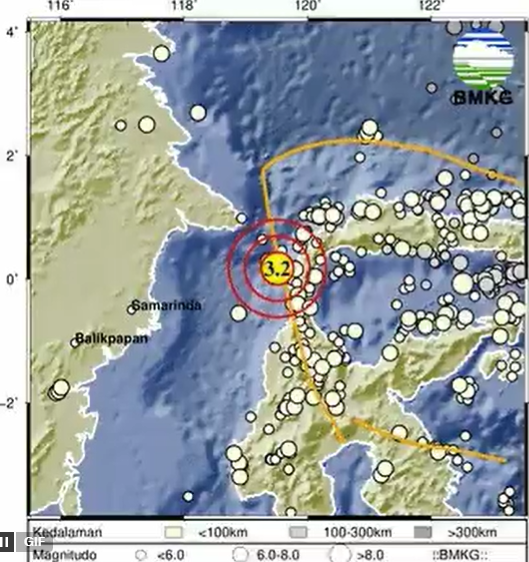 Gempa Magnitudo 3,2 Guncang Wilayah Barat Laut Donggala