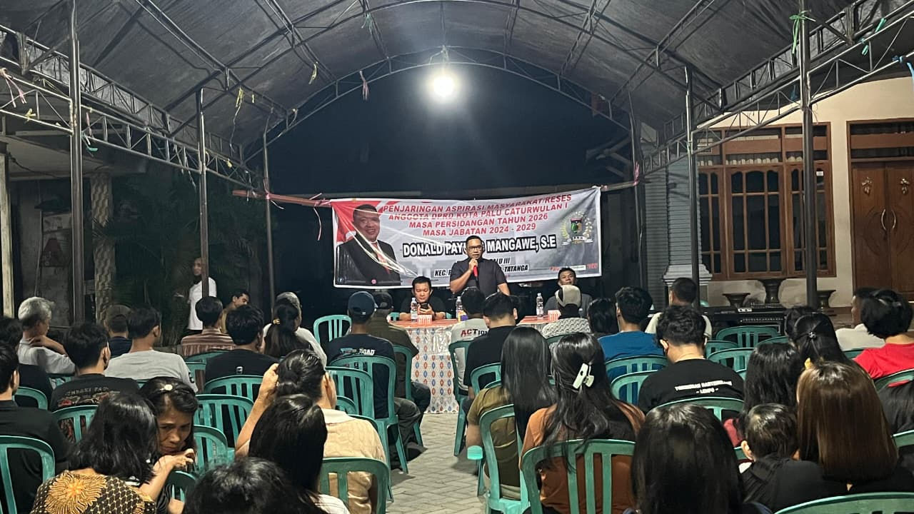 Reses Donald Payung Mangawe di Birobuli Utara, Warga Dorong Perbaikan Drainase dan Lingkungan